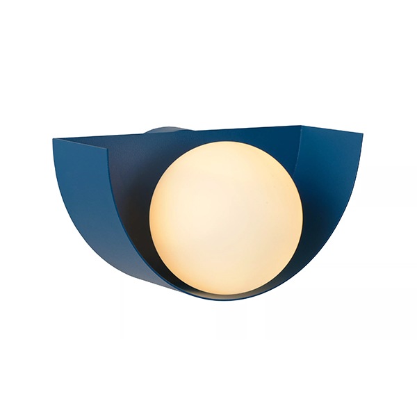 【LUCIDE】ベルギー デザイン照明 ウォールライト「BENNI」Blue（W210×D120×H105mm）