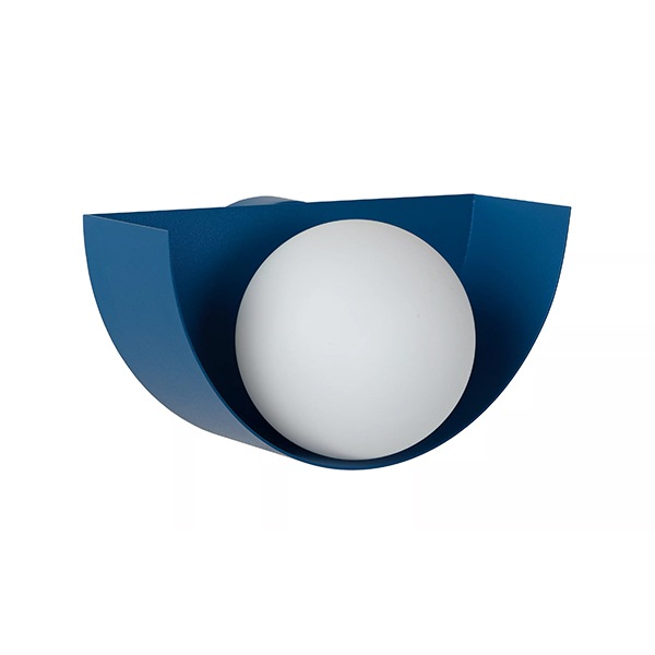 【LUCIDE】ベルギー デザイン照明 ウォールライト「BENNI」Blue（W210×D120×H105mm）