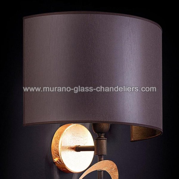 【MURANO GLASS CHANDELIERS】イタリア・ヴェネチアンガラスウォールライト1灯「CANUTI」（W400×D250×H590mm）