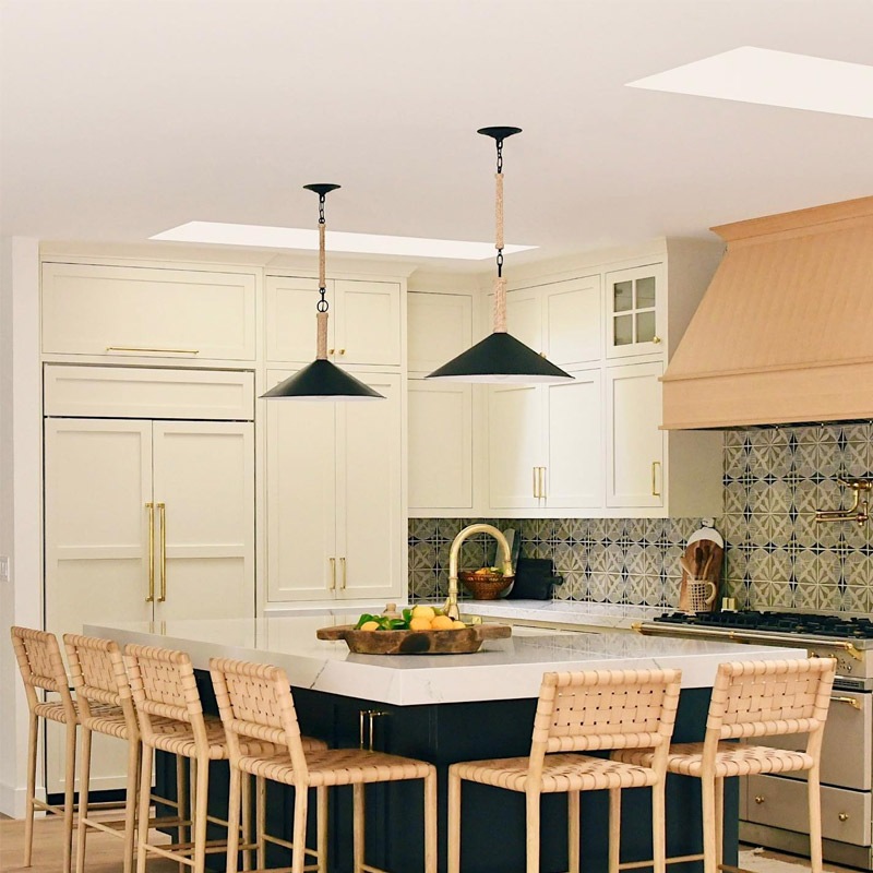 【CURREY】アメリカ・ペンダントライト 1灯「Ocracoke」ブラック(φ508×H393mm)