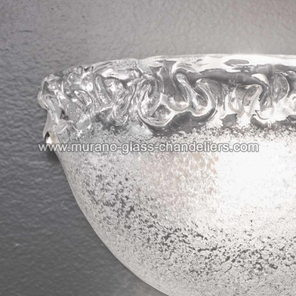 【MURANO GLASS CHANDELIERS】イタリア・ヴェネチアンガラスウォールライト1灯「PHARA」（W260×D130×H130mm）
