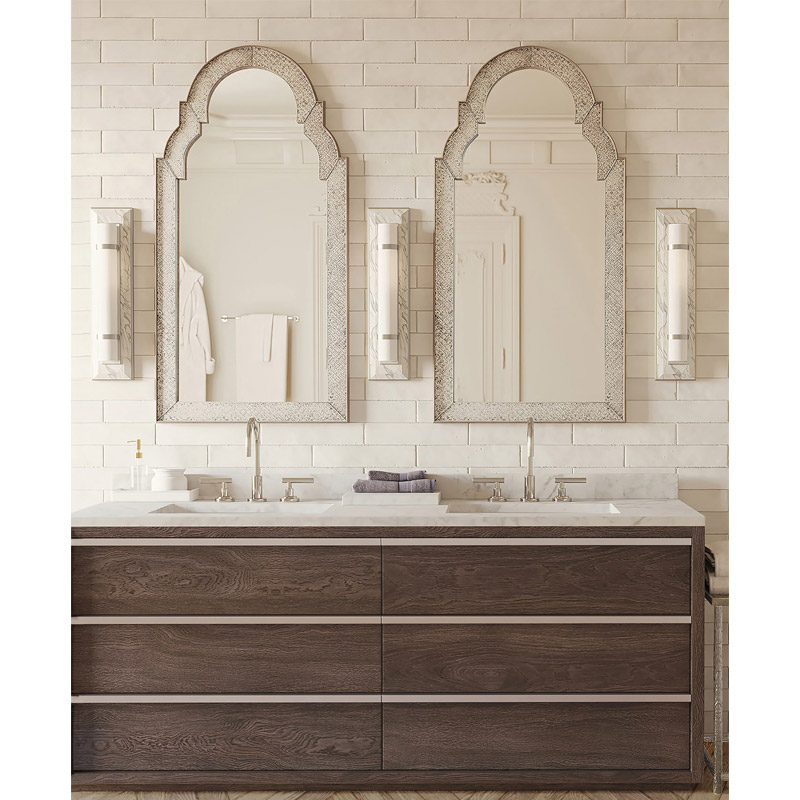 【CURREY】アメリカ・ウォールライト 1灯「Bruneau」クローム（W120×D110×H430mm）