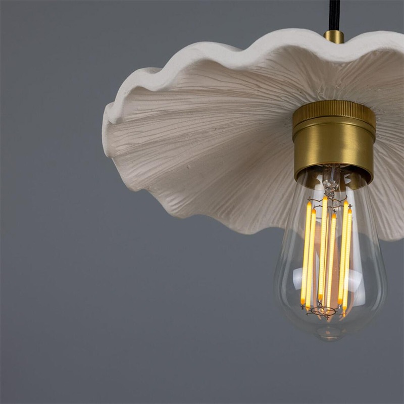 【Mullan】アイルランド「Kapok-Organic Ceramic」ペンダントライト 1灯 マットホワイト（D270×H95mm）