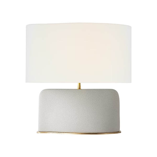 【Visual Comfort】テーブルライト 1灯 「Amantani Medium Sculpted Form Table Lamp」　ホワイト (W559×H584mm)