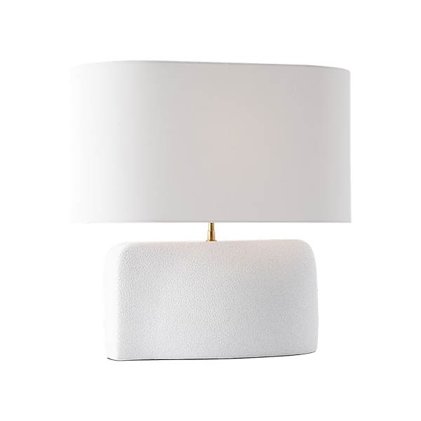 【Visual Comfort】テーブルライト 1灯 「Amantani Medium Sculpted Form Table Lamp」　ホワイト (W559×H584mm)