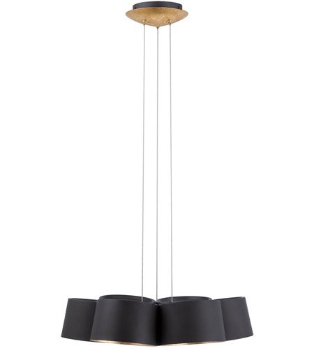 【Modern Forms】アメリカ・デザイン照明「Marimba」　LED  ブラック（Φ460×H100mm）