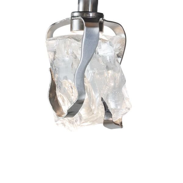 【MARETTI】オランダ・シーリングペンダントライト「GLASS JEWEL」9灯  CHROME（W450×H1700mm）