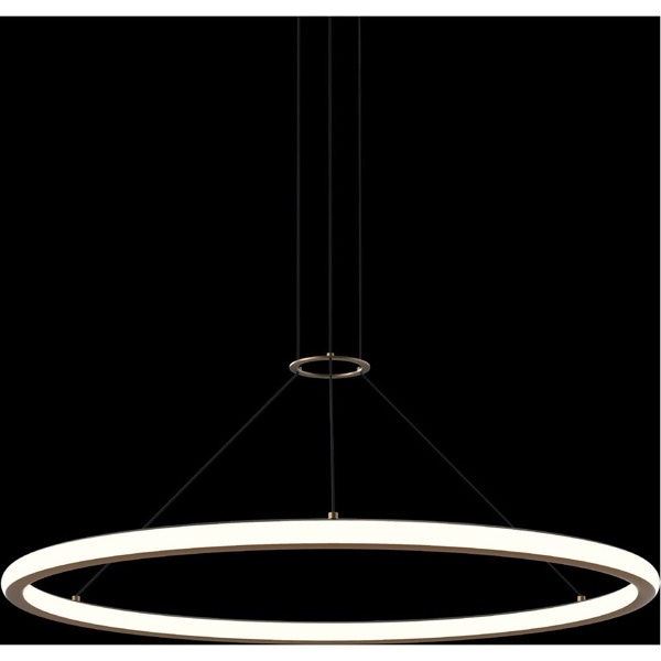 【Sonneman】アメリカ・デザイン照明 ペンダントライト「Luna LED 37.5 inch」2灯・ブラス(W953×H38mm)