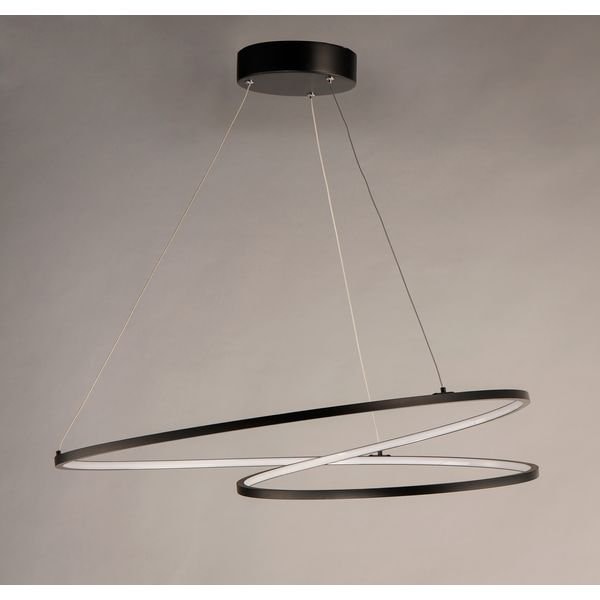 【ET2】アメリカ・フープ型ペンダントライト「CYCLE」1灯 ブラック(W800×L800×H50-3150mm)