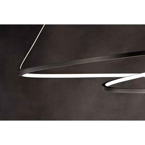 【ET2】アメリカ・フープ型ペンダントライト「CYCLE」1灯 ブラック(W800×L800×H50-3150mm)