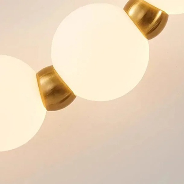 デザイン照明 ガラスボール照明 LEDネックレスライト(W1500/2000mm)