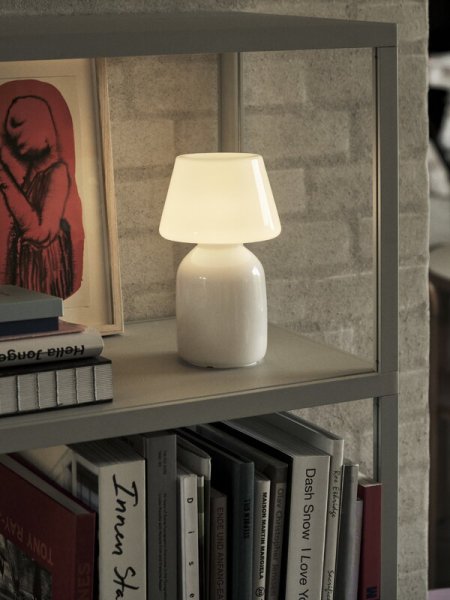 【HAY】北欧デザイン照明「Apollo Portable table lamp, white」テーブルライト(Φ125×D220mm)