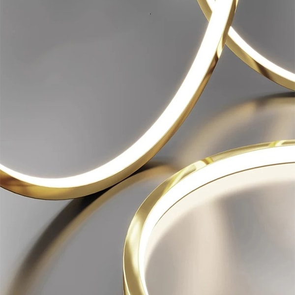 フープ照明　シーリングペンダントライト　ゴールド　3～8ring（φ200～1200mm）