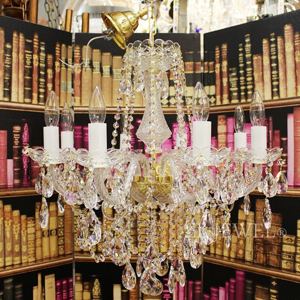 シャンデリア　クリスタル　8灯　オシャレ照明 シャンデリア クリスタル 8灯 オシャレ照明 シーリングライト