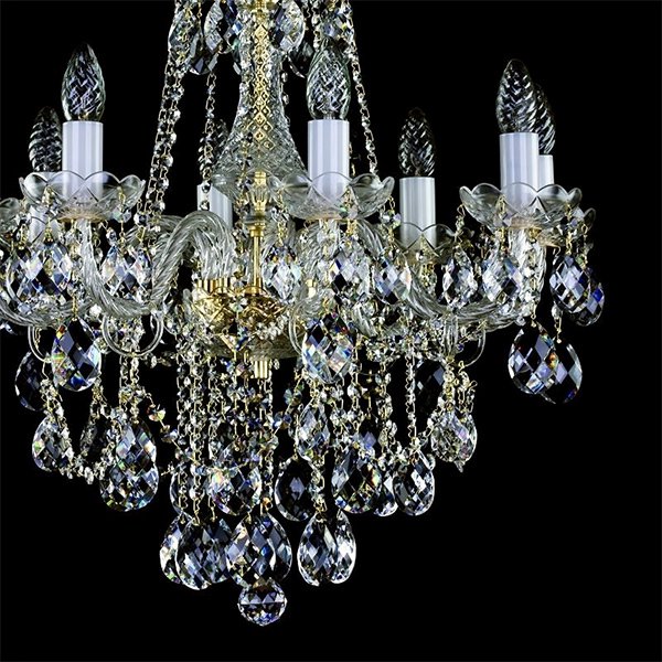 ART GLASS】クリスタルシャンデリア「JESSICA」8灯(W590×H570mm