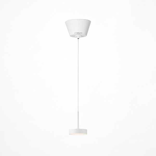 コアLEDペンダントライト「Core LED-pendant light」1灯・ブラック／ホワイト（φ100×H125mm）