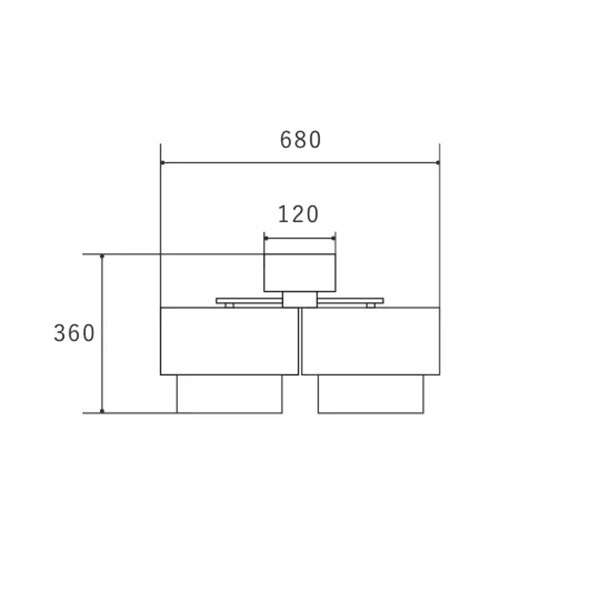【HERMOSA】リーデン トロワ シーリングランプ 3灯「RIEDEN TROIS」（φ680×H360mm）