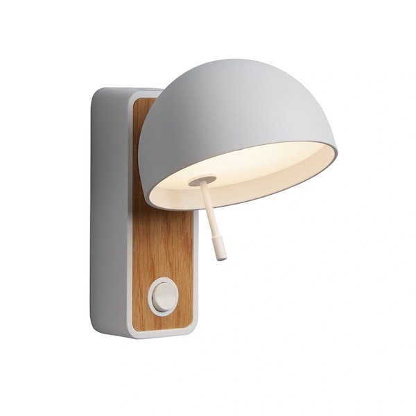【Bover】 スペイン・ブラケットライト「Beddy A/01 LED」White/Oak Wood (W50×D140×H150mm)