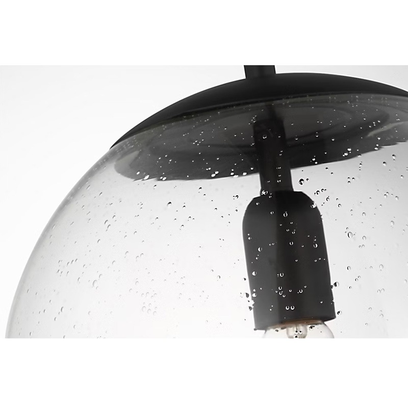 【Visual Comfort】アメリカ・デザイン照明 ペンダントライト「Leo Hanging Globe Large」1灯・ミッドナイトブラック(W305×H318mm)