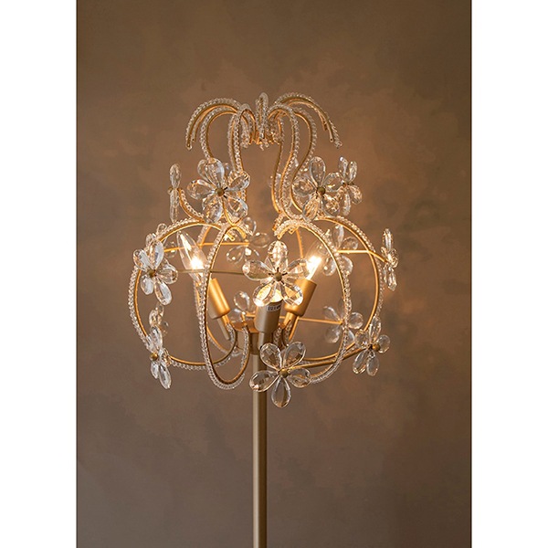 【置照明】クリスタル フロアランプ［ALMA アルマ3灯] 照明シャンデリア クリスタルフロアランプ3灯「ALMA」（φ340×H1560mm） | EL JEWEL