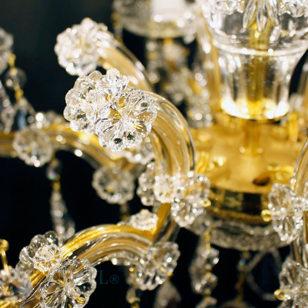 【ART GLASS】クリスタルシャンデリア「MARIA TEREZIA」6灯（W580×H430mm）