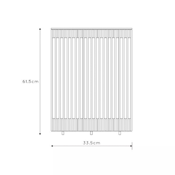 【LUCIDE】ベルギー インドア/アウトドア充電式フロアライト「PINGI」Natural(φ335×H615mm)