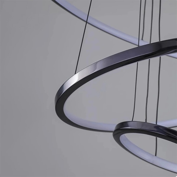 フープ照明　シーリングペンダントライト　ブラック　3～8ring（φ200～1200mm）