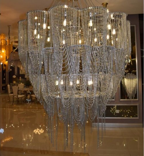 JCTELNIY】モダンシャンデリア ボールチェーン/ノーマルチェーン