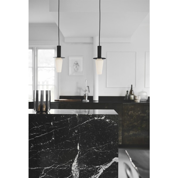 【DESIGN BY US】デンマーク・北欧照明 ペンダントライト 「Harakiri」1灯 スモーク(φ150×H320mm)