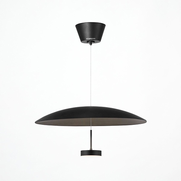 コアLEDシェードペンダントライト「Core LED-shade pendant light」1灯・ブラック／ホワイト（φ540mm）