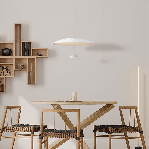 コアLEDシェードペンダントライト「Core LED-shade pendant light」1灯・ブラック／ホワイト（φ540mm）