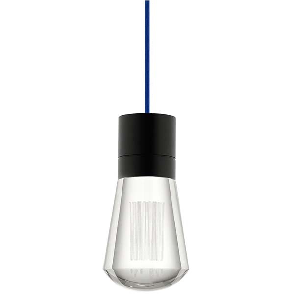 【TECH LIGHTING】アメリカ・モダン照明 ペンダントライト「Alva Pendant」LED照明 ブラック／ブルー（W92×D92×H181mm）