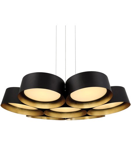 【Modern Forms】アメリカ・デザイン照明「Marimba」　LED  ブラック（Φ860×H160mm）