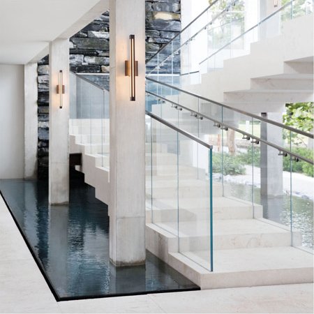 【HINKLEY】LEDアウトドア・ウォールライト「Vue」1灯（L76×W127×H660mm）