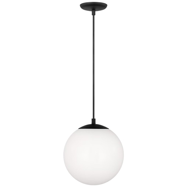 【Visual Comfort】アメリカ・デザイン照明 ペンダントライト「Leo Hanging Globe Medium」1灯・ミッドナイトブラック(W254×H273mm)
