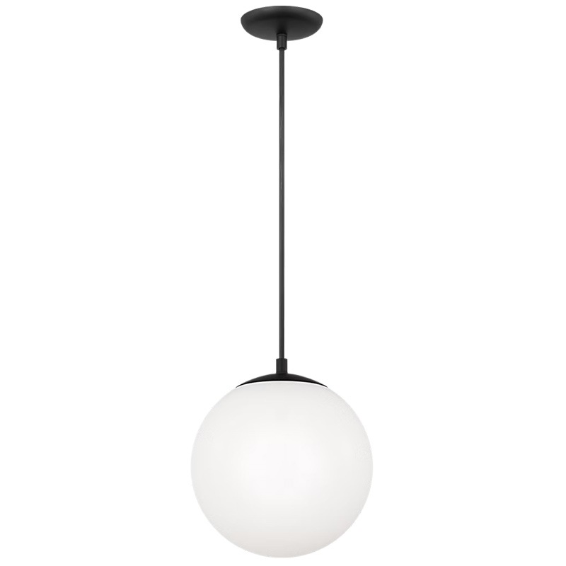 【Visual Comfort】アメリカ・デザイン照明 ペンダントライト「Leo Hanging Globe Medium」1灯・ミッドナイトブラック(W254×H273mm)