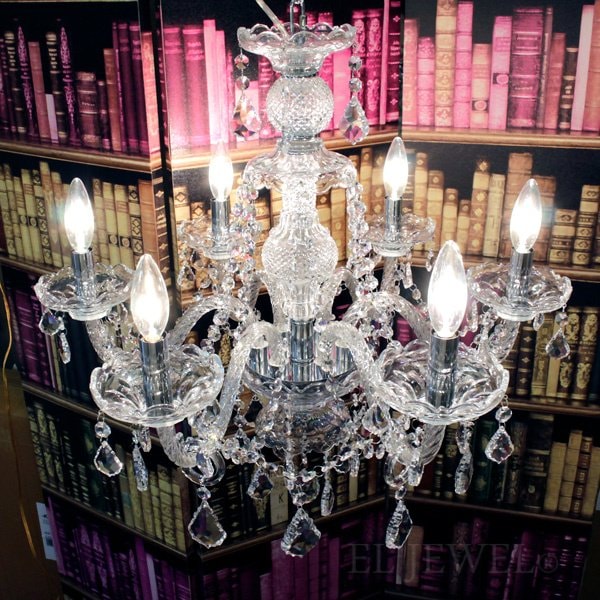 クリスタルシャンデリア LACIA 6灯