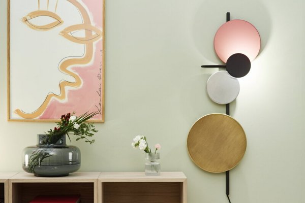 PLEASE WAIT to be SEATED】「Planet wall lamp, Indian red」ウォール 