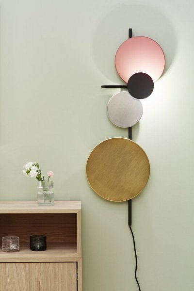 PLEASE WAIT to be SEATED】「Planet wall lamp, Indian red」ウォール 