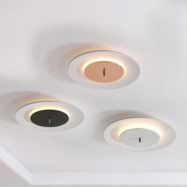 【リーズナブル】LEDシーリングライト 1灯 ホワイト/ブラック/グリーン/ピンク/ローズゴールド （D460mm）