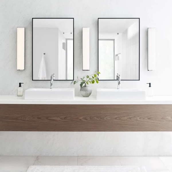 【TECH LIGHTING】アメリカ・ウォールライト「Sage 25 Bath Sconce」シルバー(W635×D77×H110mm)