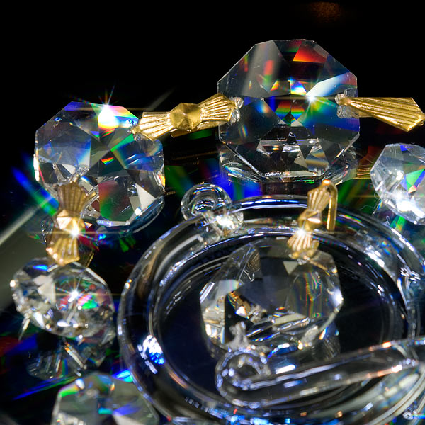 【シャンデリア部材】クリスタルパーツ留め具★ リング or リボン or シェル