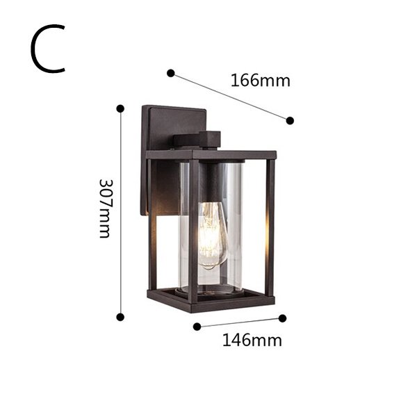 【SANDIY】屋外用 デザインウォールブラケット照明 防水led (H235~405mm)