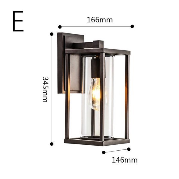 【SANDIY】屋外用 デザインウォールブラケット照明 防水led (H235~405mm)