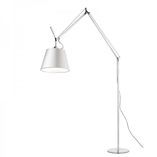 【Artemide】「Tolomeo Mega floor lamp 42cm, aluminium - silk」デザイン照明フロアランプ シルク(Φ420mm)
