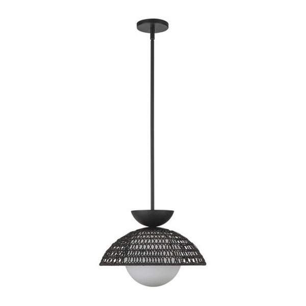 【Alora】アメリカ・Perth デザイン照明 ペンダントライト 1灯 ブラック(Φ375×H458mm)