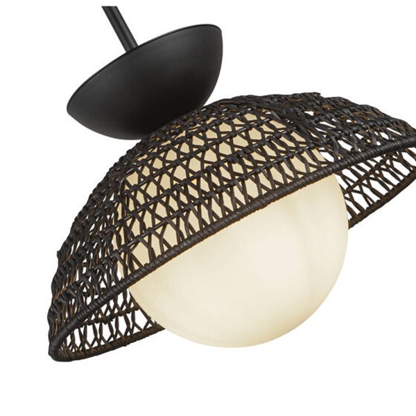 【Alora】アメリカ・Perth デザイン照明 ペンダントライト 1灯 ブラック(Φ375×H458mm)