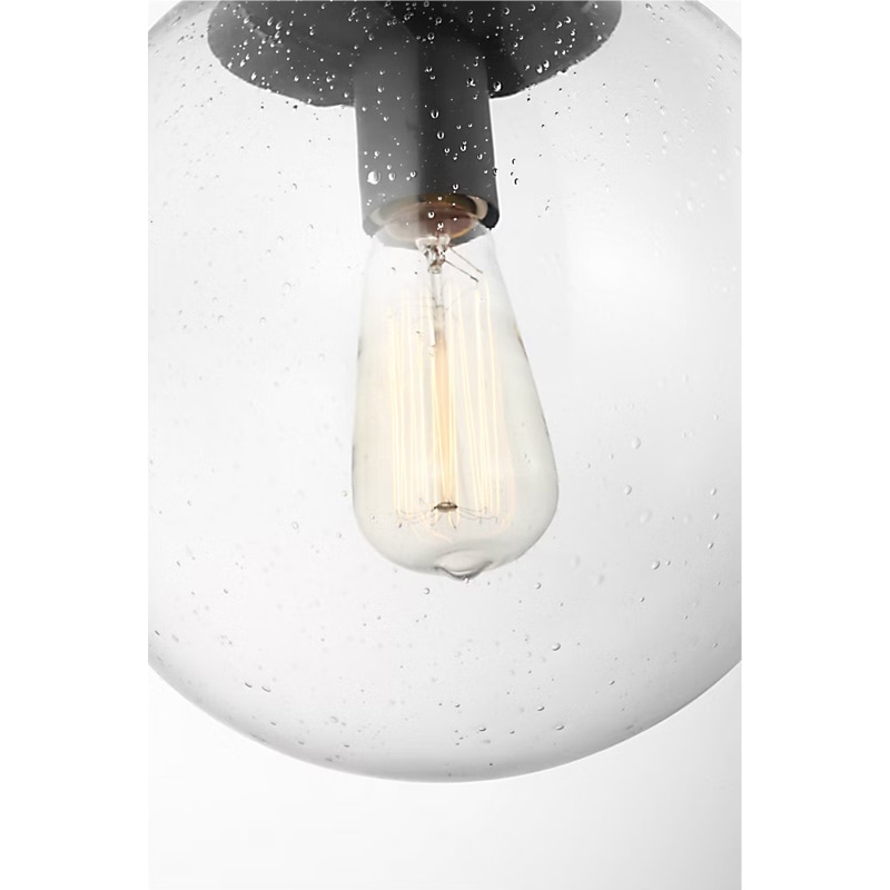 【Visual Comfort】アメリカ・デザイン照明 ペンダントライト「Leo Hanging Globe Medium」1灯・ミッドナイトブラック(W254×H273mm)
