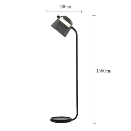 北欧デザイン照明フロアライト LED ブラック／ホワイト (W280