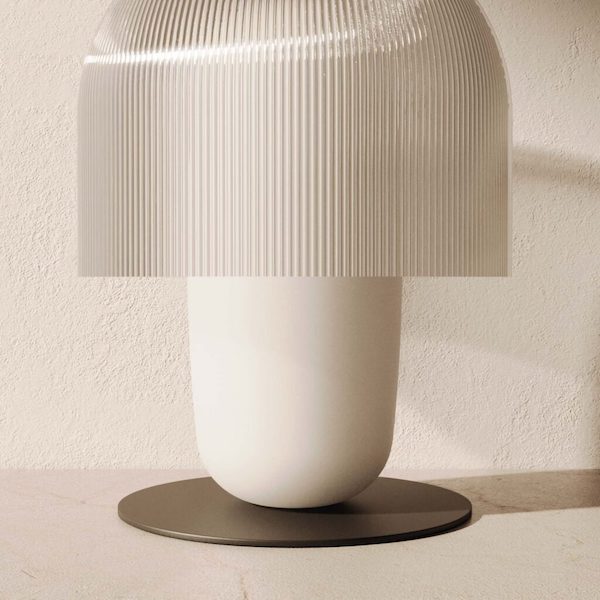 【aromas】 スペイン・インテリア照明「HOLM」テーブルライト ホワイト (W300×H460mm)
